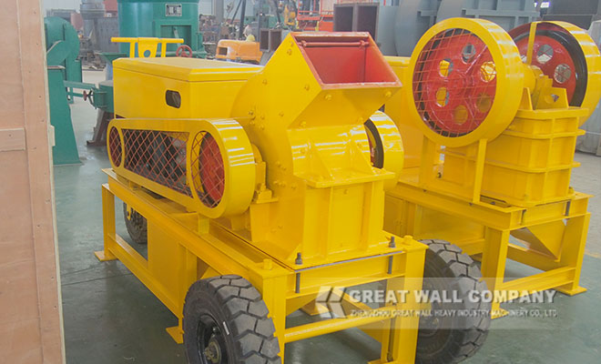 Small portable diesel hammer crusher for sale 