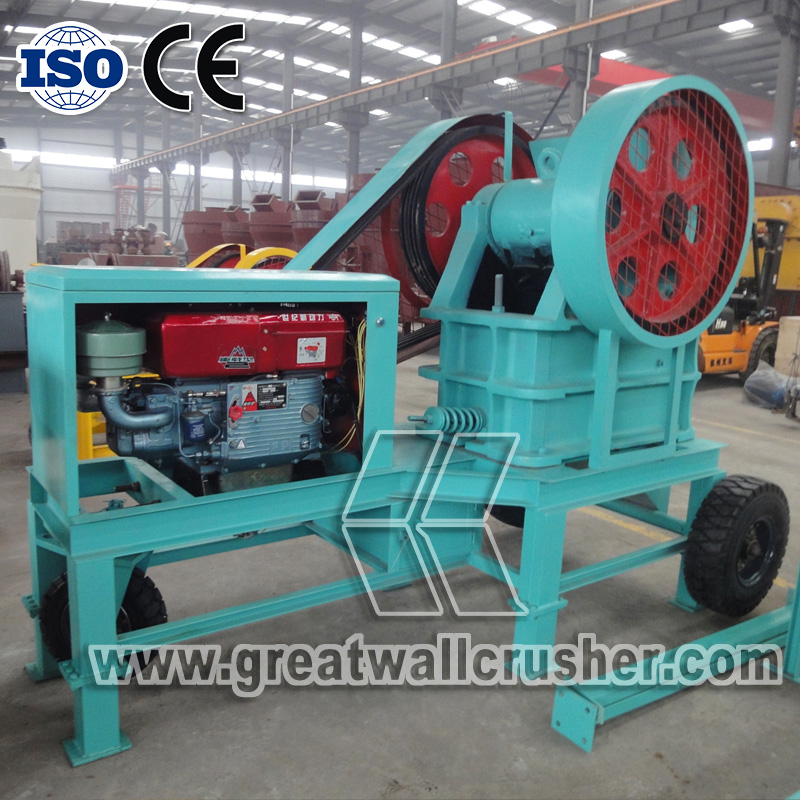 diesel engine jaw crusher for Philippines 12 t/h crushing plant 