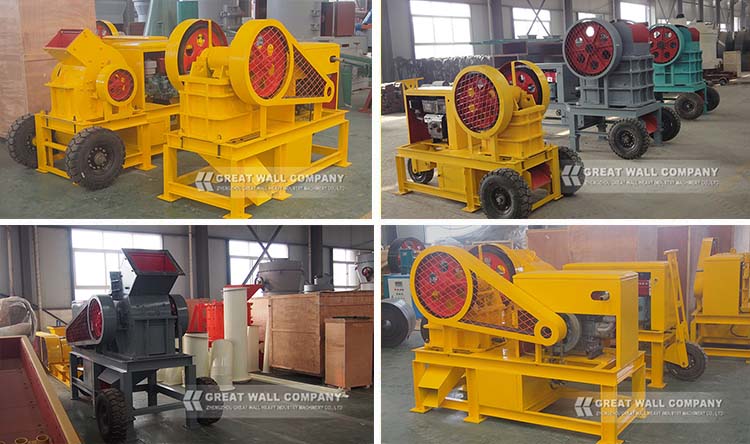 Small portable diesel engine hammer crusher for sale 