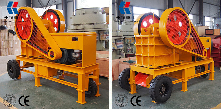 Small Portable diesel engine crusher price for sale 